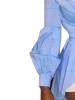 Irregular Lantern Sleeve Single Breasted Blouse
