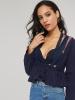Lace See-Through Deep V Sexy Women's Blouse