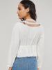 Lace See-Through Deep V Sexy Women's Blouse