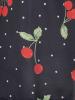Large Code  Cherry Printing Strap Women's T-shirt