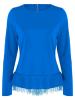 Patchwork Lace Zipper Women's T-shirt