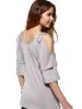 Pure Color Off Shoulder Round Collar Women's T-shirt