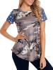 Star Stripe Splicing  Women's T-shirt