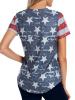 Star Stripe Splicing  Women's T-shirt