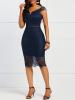 Blue Fashion Sexy Bodycon Dress