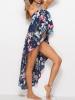 Irregular Floral Off Shoulder Tank Top