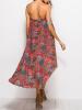 Irregular Floral Off Shoulder Tank Top