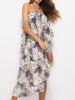 Irregular Floral Off Shoulder Tank Top