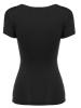 Basic Pure Color V-Neck Leisure T-shirt