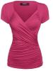 Basic Pure Color V-Neck Leisure T-shirt