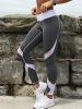 Contrast Stitching Breathable Women's Yoga Leggings