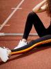 Patchwork Print Letter Sports Leggings