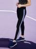 Patchwork Print Letter Sports Leggings