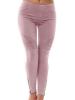 Solid Color High Waist Shirred Casual Pants