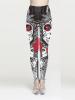 Chic Halloween Skull Skeleton Casual Pants