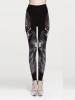 Chic Halloween Skull Skeleton Casual Pants