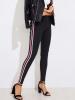 Skinny Side Striped Thin Women's Casual Pants