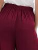 Plain Pleated Wide Legs Casual Pants