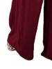Plain Pleated Wide Legs Casual Pants
