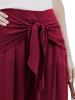 Plain Pleated Wide Legs Casual Pants