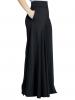Plain High-Waist Wide Legs Women's Pants