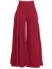 Plain High-Waist Wide Legs Women's Pants
