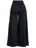 Plain High-Waist Wide Legs Women's Pants