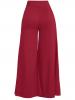 Plain High-Waist Wide Legs Women's Pants