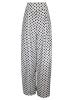 Polka Dots Wide Legs Print Women's Pants