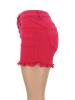 High Waist Ragged Cutoffs Women's Shorts