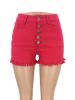 High Waist Ragged Cutoffs Women's Shorts