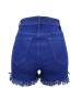 High Waist Ragged Cutoffs Women's Shorts