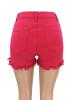 High Waist Ragged Cutoffs Women's Shorts