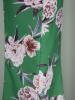 Color Block Floral Print Wide Legs Women's Pants