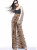 High-Waist Leopard Printed Wide Leg Women's Casual Pants