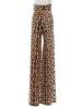 High-Waist Leopard Printed Wide Leg Women's Casual Pants