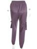 Pure Color High Waist Women's Casual Pants