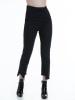Slim Plain Zipper Pocket Women's Jeans