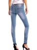 Ripped Embroidery Elasticity Women's Jeans