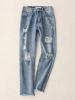 Sexy Ripped Denim Ninth Women's Jeans