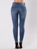 Women's Hole Embroidery High Elastic Denim Jeans