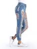 Hole Trim Pocket Zipper Women's Jeans