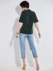Slim Hole Zipper Patchwork Women's Jeans