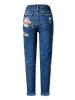 Pocket Embroidery Button Women's Jeans