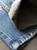 Pocket Embroidery Button Women's Jeans
