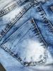 Patchwork Worn Pocket Women's Skinny Jeans