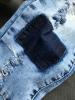 Patchwork Worn Pocket Women's Skinny Jeans