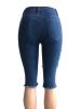 Hole Worn Plain Patchwork Women's Shorts Jeans