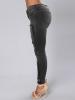 Patchwork Hole Worn Straight Women's Jeans