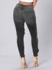 Patchwork Hole Worn Straight Women's Jeans
